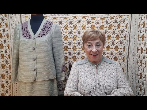 Видео: Жакет "Оливия". Мастер-класс по вязанию крючком от О. С. Литвиной.