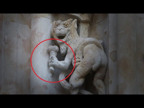 Видео: СТРАННЫЕ ДЬЯВОЛЬСКИЕ СУЩЕСТВА НА ЗДАНИЯХ