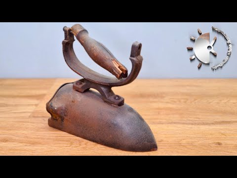 Видео: Реставрация ржавого антикварного железа Ox Tongue [Три вида полировки].