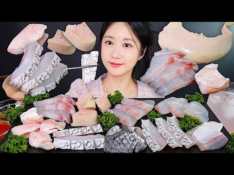 Видео: Корейские Роскошные Рыбные Сашими💕 Сырая Рыба, Сырая Рыбья Печень | eating show | mukbang asmr
