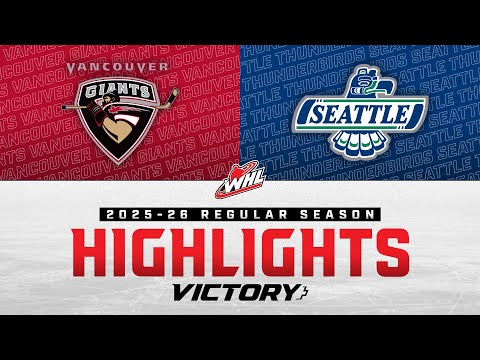 Видео: «Ванкувер Джайентс» против «Сиэтл Тандербёрдс», 11/08 | Лучшие моменты WHL 2025-26