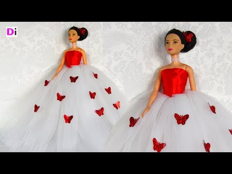 Видео: Шьем платье с бабочками для Куклы Барби