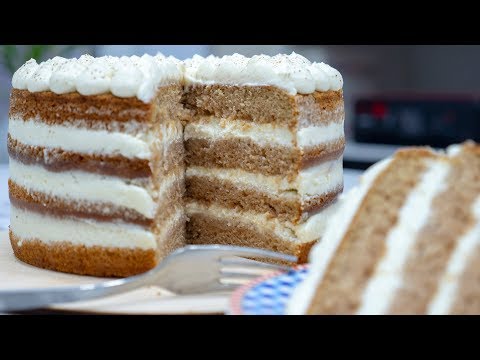 Видео: 🍎Яблочный пряный торт🍏 ( English Subtitles ) - Я - ТОРТодел!