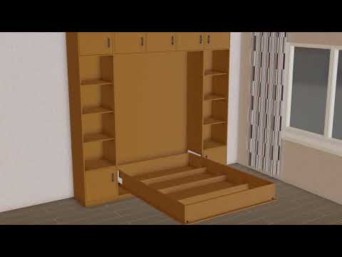 Видео: Сборка шкаф кровати с механизмом Gilardi