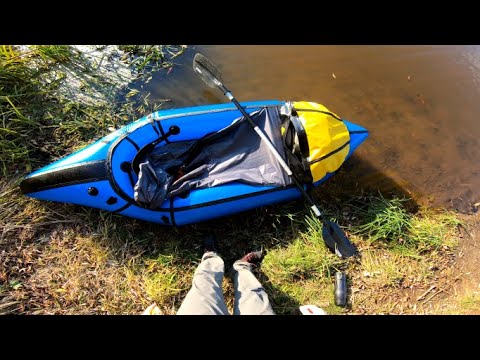 Видео: Первые впечатления от пакрафта Black Pike Печенег на гладкой воде