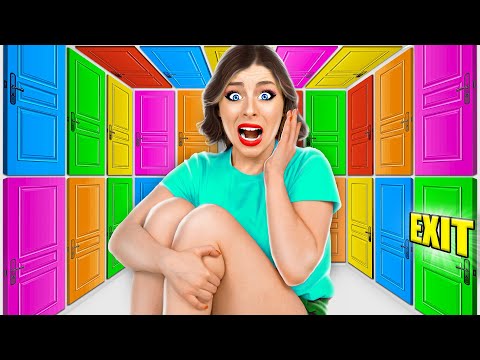 Видео: 100 Тайных Дверей и Только Одна Тебя Спасет Челлендж от Multi DO Challenge