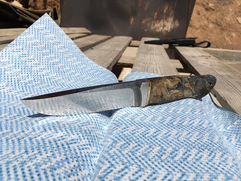 Видео: Нож всадной монтаж из N 690 часть 1