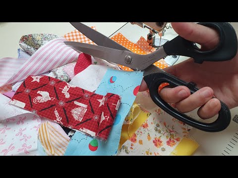 Видео: Из тканевых квадратиков в магию! Простой пэчворк, который любой может сшить | креативная идея шитья