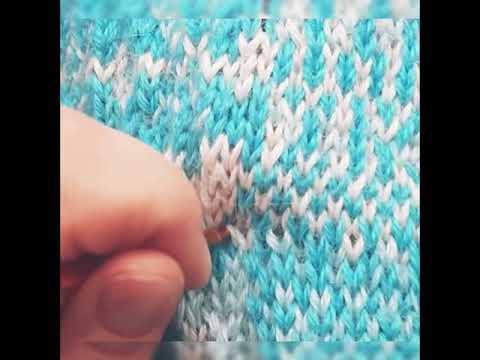 Видео: Разрезной жаккард: поэтапный план действий. Лопапейса