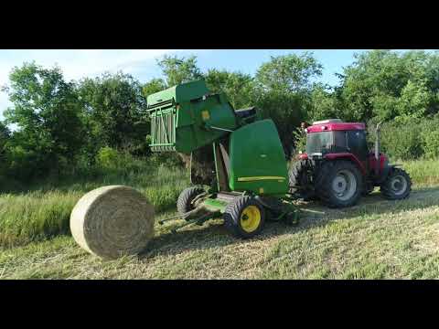 Видео: Пресс-Подборщик John Deere  854, Джон дир Трактор Камаз СХ-105