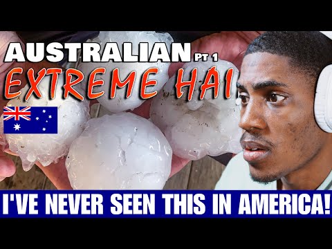 Видео: Американская реакция на сильнейший австралийский град