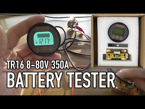 Видео: Тестер емкости аккумулятора для автодома Battery Capacity Tester TR16 Coulometer DC8-80V 350A