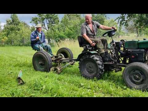 Видео: Косилка конная КТ-1 под мототрактор