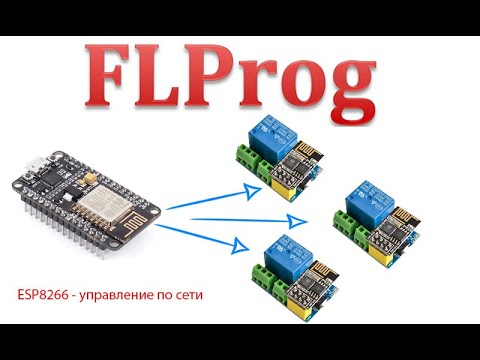 Видео: FLprog - построение сети ESP8266 на обмене переменными