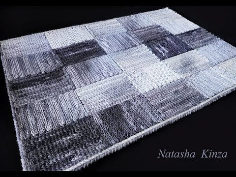 Видео: СТИЛЬНЫЙ КОВЕР ИЗ ОСТАТКОВ ПРЯЖИ ЗА 2 ЧАСА!/STYLISH CARPET MADE OF YARN