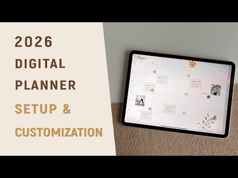 Видео: Учебное пособие по настройке цифрового планировщика для начинающих с Goodnotes 6 | Полное пошагов...