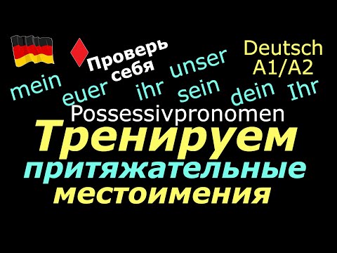 Видео: А1/А2/ПРОВЕРЬ СЕБЯ/ПРИТЯЖАТЕЛЬНЫЕ МЕСТОИМЕНИЯ В РАЗГОВОРНОЙ РЕЧИ