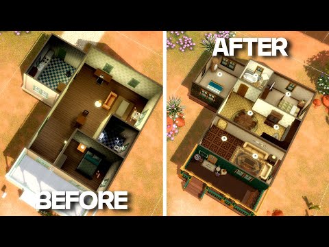 Видео: Преображение УЖАСНОГО стартового дома EA в The Sims 4