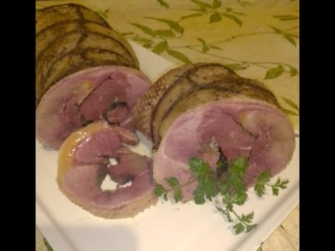 Видео: Делаем мясной рулет из гуся.