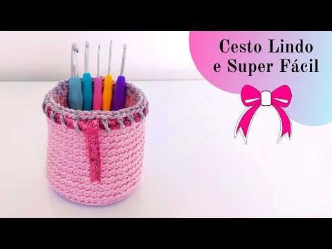 Видео: КОРЗИНА ДЛЯ ВЯЗАНИЯ КРЮЧКОМ