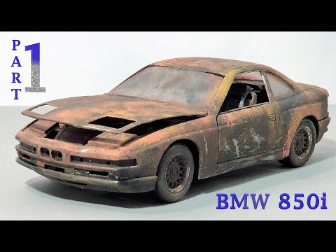 Видео: Restoration BMW 850i / Реставрация масштабной модели автомобиля БМВ 850і ( 1 часть)