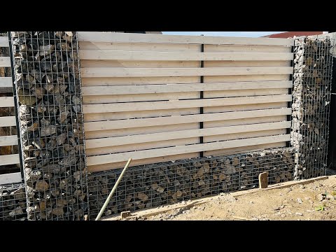 Видео: Моя мечта. Забор из габионов. Как делали.