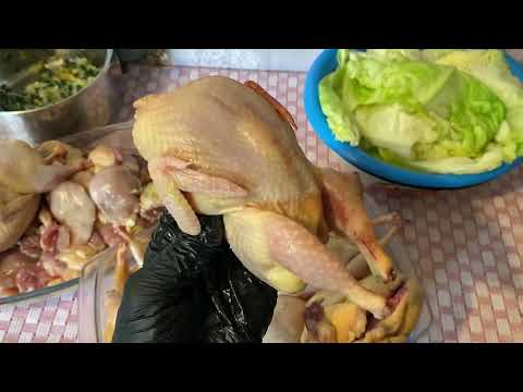Видео: Готовим голубцы начинка Мясо перепела