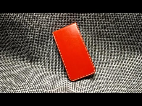 Видео: Изготовление чехла для телефона Samsung A50 из кожи. ручная работа. Flip phone case handmade.