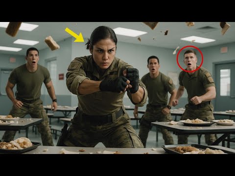 Видео: Трое стажёров высмеяли тихую коллегу в столовой но вскоре узнали что перед ними элитный боец ВМС США