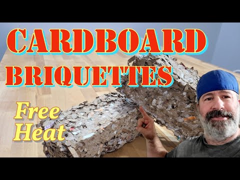 Видео: Картонные брикеты — бесплатное тепло