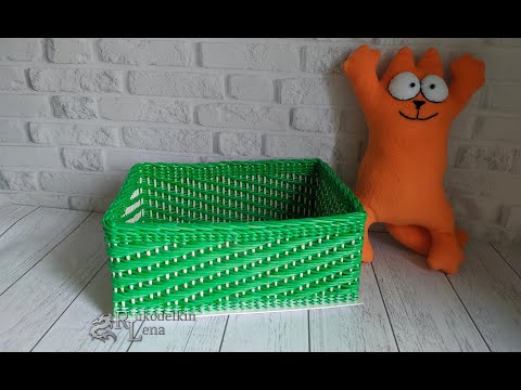 Видео: Разбираем узор ситец 4 перед за 2 . Плетение из газетных трубочек