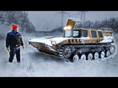 Видео: Мнём зимник на БМП / Яркий свет для ЖЕЛТКА