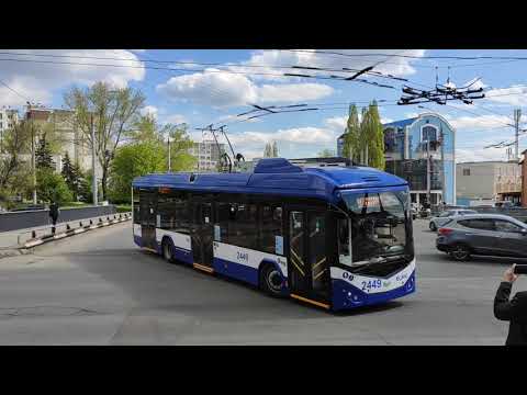 Видео: Chisinau trolleybuses, may, 2021, part II │ Кишинёвские троллейбусы, май 2021, часть II