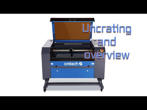 Видео: Лазер CO2 omtech MF2028 мощностью 60 Вт — распаковка и пошаговое руководство