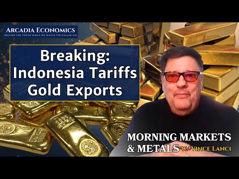 Видео: Последние новости о ЗОЛОТЕ: Индонезия вводит пошлины на экспорт золота