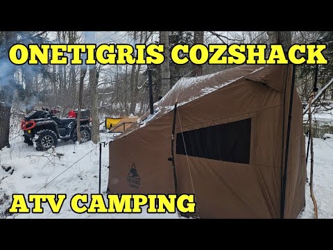 Видео: КЕМПИНГ НА ВЕЗДЕХОДАХ С ПАЛАТКОЙ COZSHACK HOT TENT