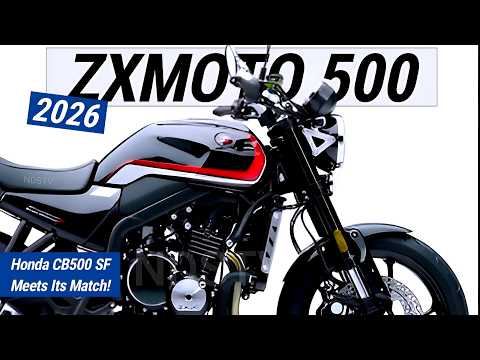 Видео: Honda CB500 SF встречает достойного соперника! Представлен новый ZXMOTO 500 2026 года!