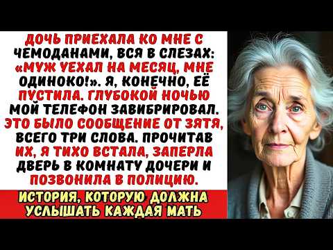 Видео: «Мама, я поживу у тебя, пока муж в командировке», — сказала дочь. Ночью мне пришло СМС с его номера.