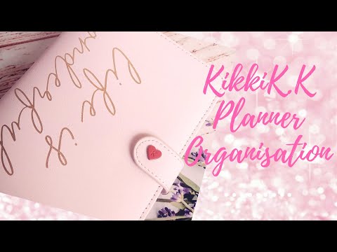 Видео: Set Up Kikki.k. Как наполнить планер на кольцах с нуля. Planner Customisation.