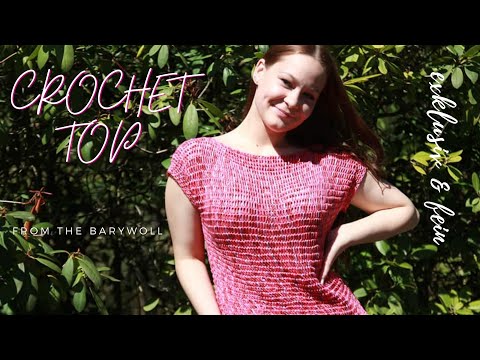 Видео: @barywoll Вяжем стильный топ тунисским крючком | Crochet Top