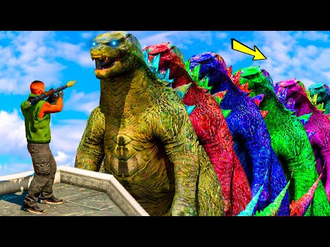 Видео: ДЖОННИ ҚҰПИЯ ГОДЗИЛАЛАРДЫ ТАПТЫ (GTA V) джони жони