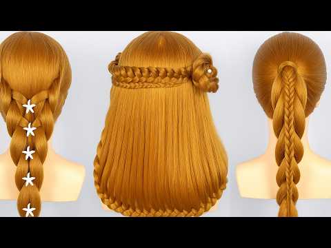 Видео: Простые прически разных типов | Уроки красивых и стильных причесок для девочек