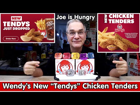 Видео: Обзор НОВЫХ куриных наггетсов «Tendys» от Wendy’s | Тест на вкус, вес и соус | Джо голоден 🍗🔥