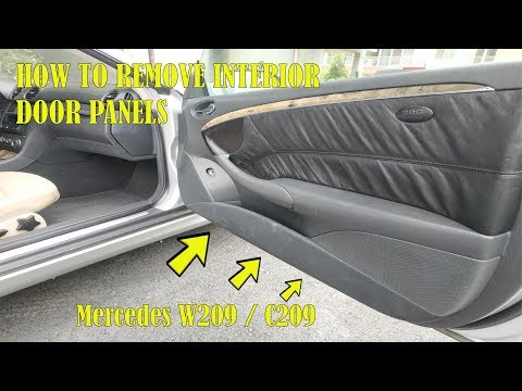 Видео: Снятие дверной панели и обновление отделки — Mercedes CLK W209 / C209 / A209