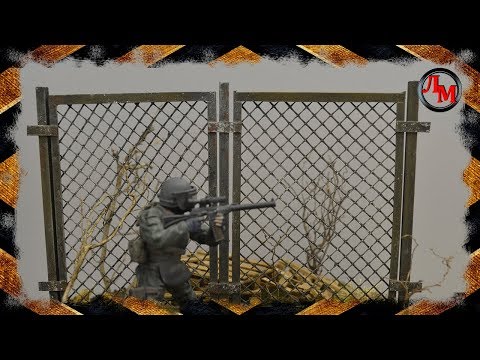 Видео: Создание забора в 35 масштабе.