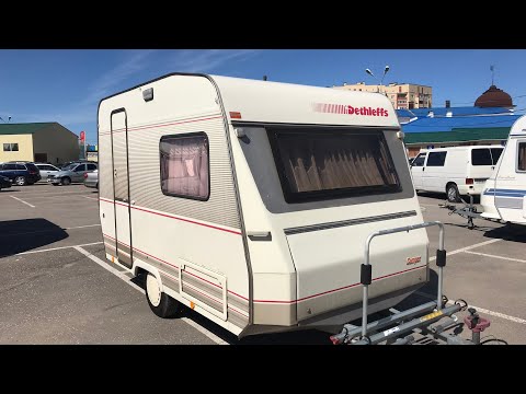 Видео: Обзор прицеп дача. Dethleffs-Крепыш !!! Трёх местный. Год-1993. Цена: 280 тысяч рублей.