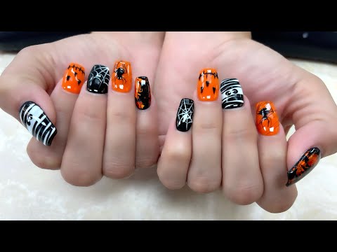 Видео: 5+ гламурных вариантов маникюра на Хэллоуин для стильной девушки/Хэллоуин 2021/YouTube Эми Хьюн