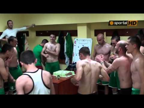 Видео: Ексклузивно: Еуфория в съблекалнята на Пирин след победата над Беласица
