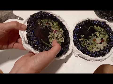 Видео: Подстаканники из эпоксидной смолы и сухоцветов, разверни канфетку) 