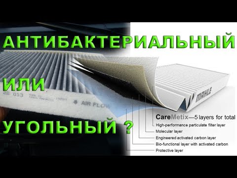 Видео: Угольный или Антибактериальный салонный фильтр? Новинка Knecht Mahle CareMetix. Часть 4